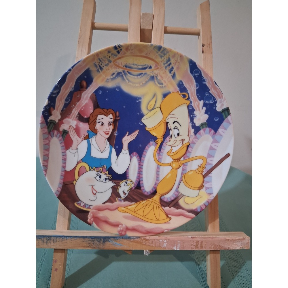 Disney Beauty and the Beast Be Our Guest Collector Plate Knowles 1993 48D 7.5in